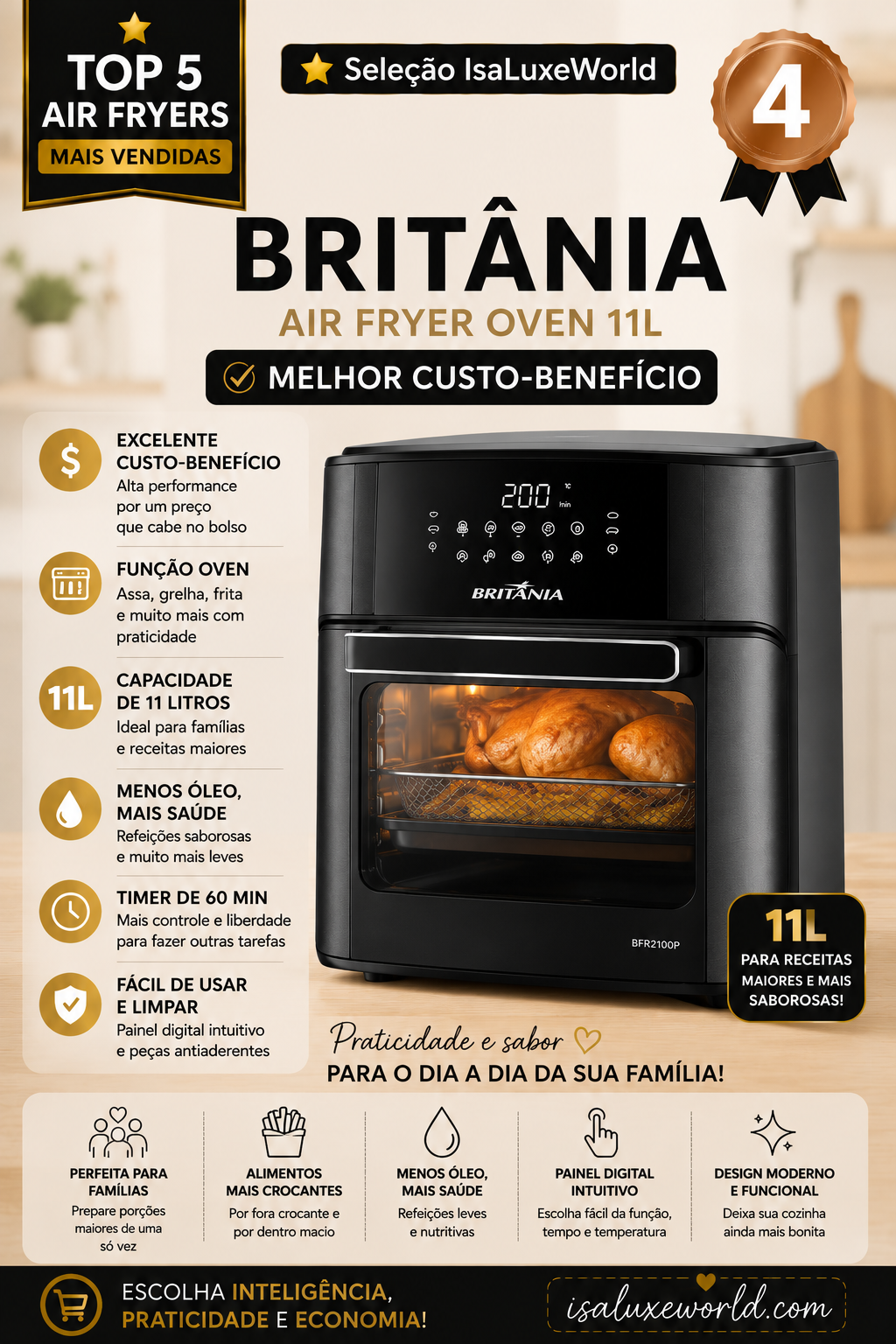 ChatGPT Image fritadeira 04 🏅 Britânia ✔ Melhor custo-benefício