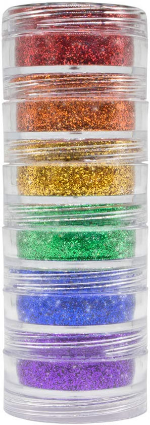 Glitter Pó Kit com 6 Cores Pride