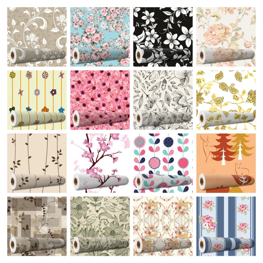 👀✨Sait - Rolo Papel de Parede Auto Adesivo Lavável Full-HD Interno ou Externo Flores e Floral