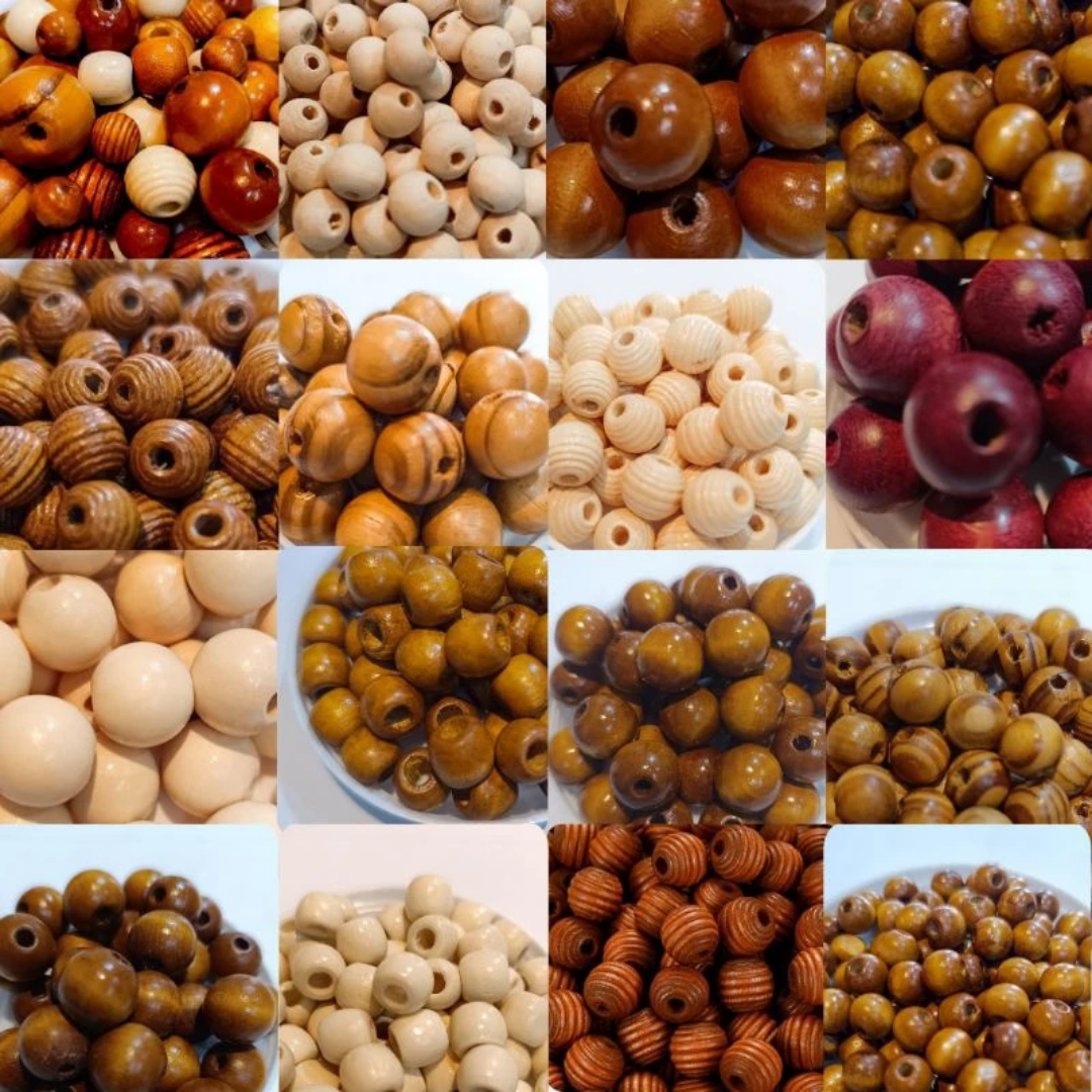 👀✨Sait - bolinha de madeiraconta de madeira para artesanatobolas de madeira DIY bolinhas